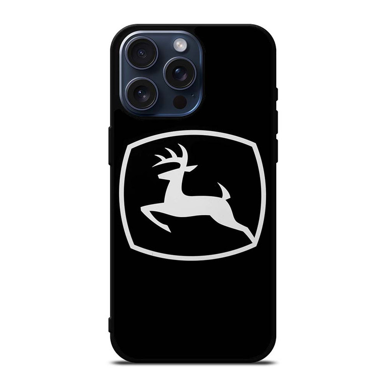 JOHN DEERE BLACK LOGO iPhone 15 Pro Max Case Cover