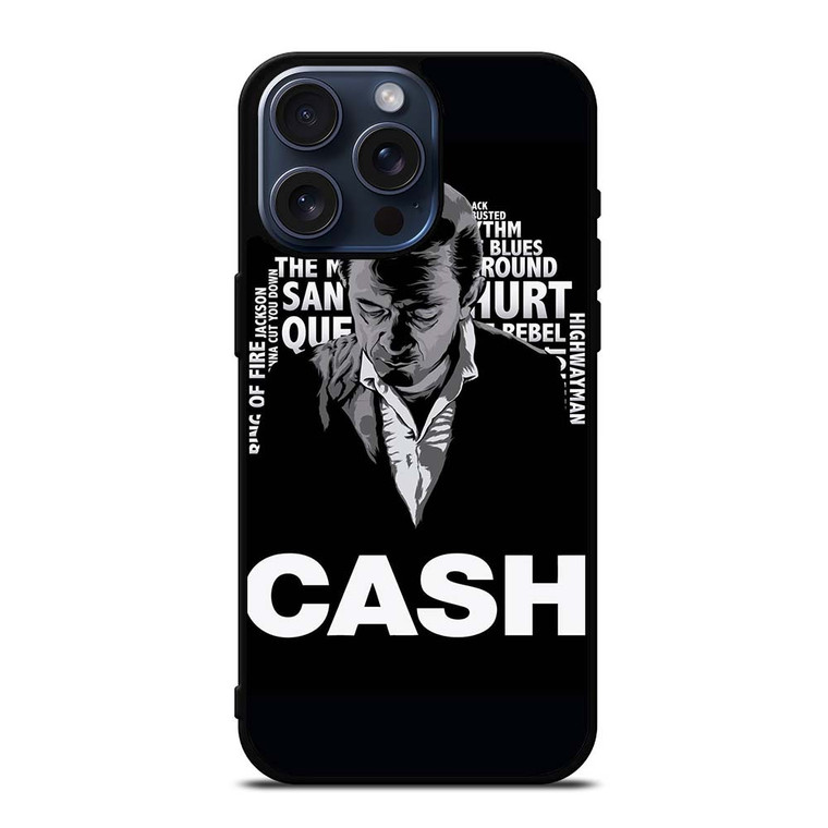 JOHNNY CASH MIDDLE CLIPART iPhone 15 Pro Max Case Cover
