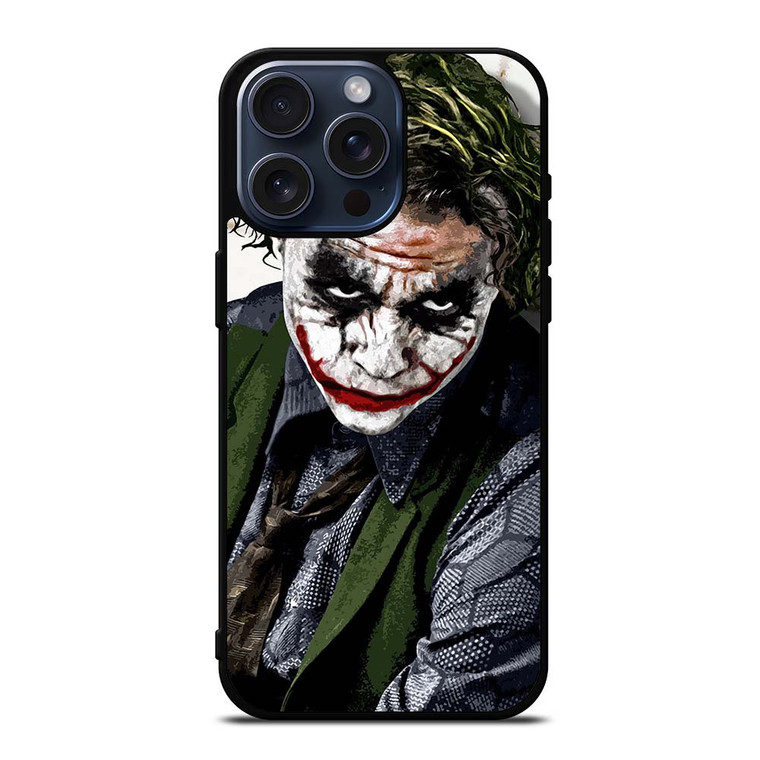 JOKER HEATH LEDGER ART iPhone 15 Pro Max Case Cover