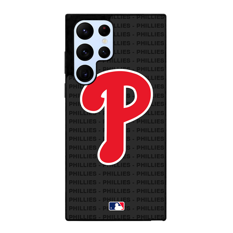 PHILADELPHIA PHILLIES BASEBALL BLACK Samsung Galaxy S22 Ultra Case Cover