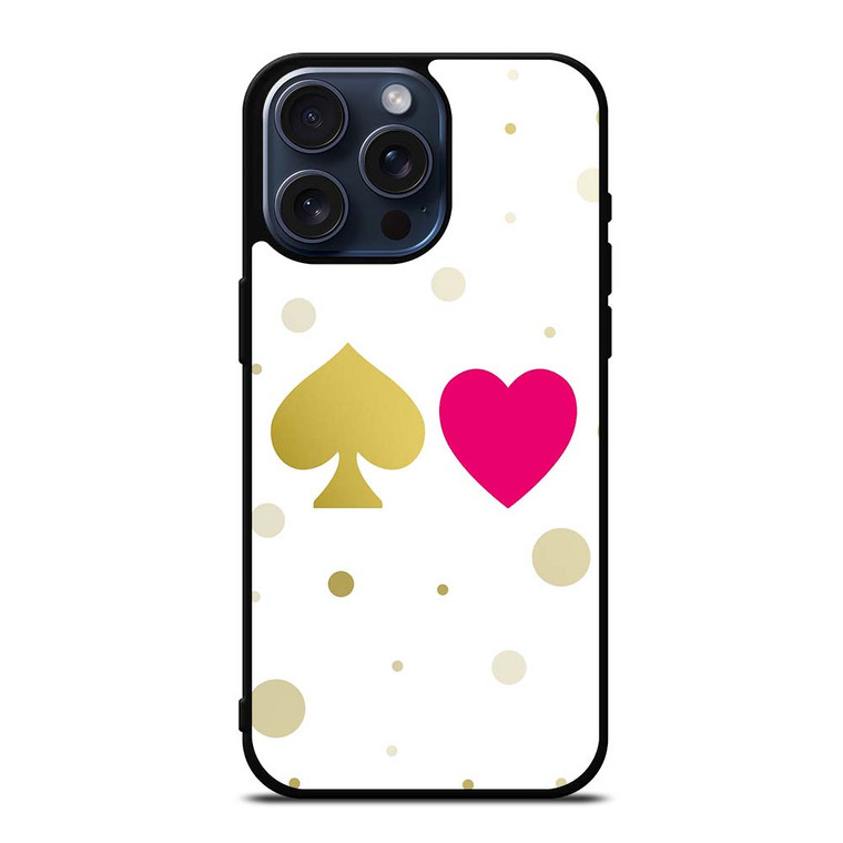 KATE SPADE AND HEART NEW YORK LOGO iPhone 15 Pro Max Case Cover