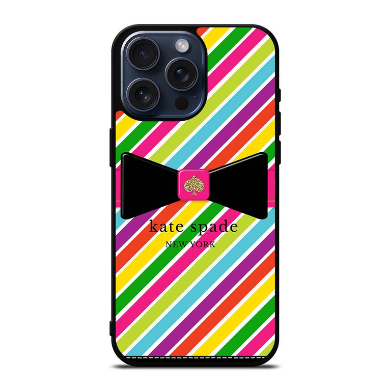 KATE SPADE COLORFUL STRIPE iPhone 15 Pro Max Case Cover