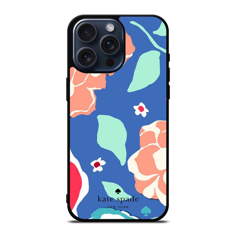KATE SPADE NEW YORK BLUE FLORAL iPhone 15 Pro Max Case Cover