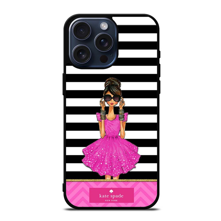 KATE SPADE PINK GIRLS iPhone 15 Pro Max Case Cover
