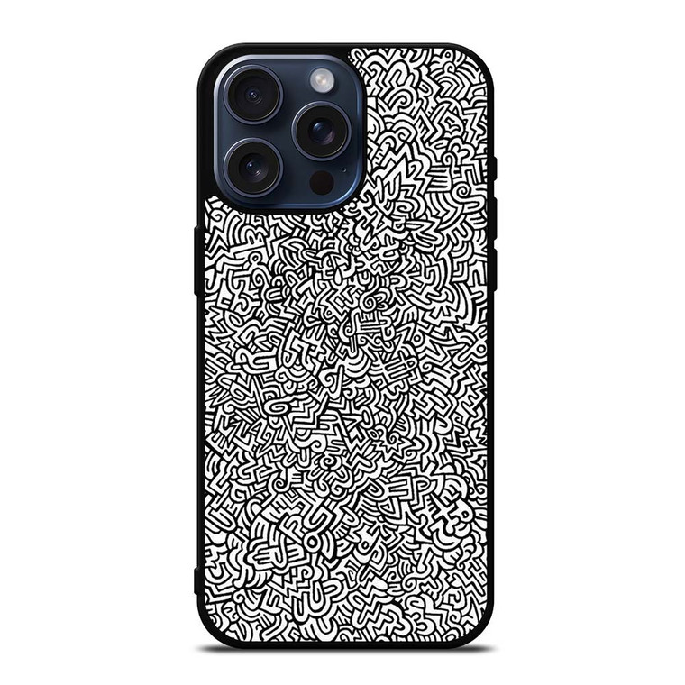 KEITH HARING ABSTRACT iPhone 15 Pro Max Case Cover