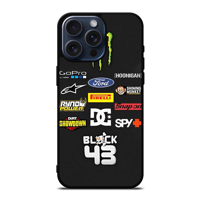 KEN BLOCK RALLY LOGO iPhone 15 Pro Max Case Cover