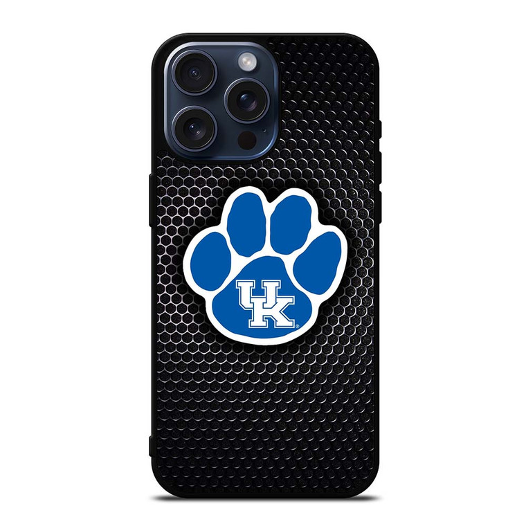 KENTUCKY WILDCATS METAL LOGO iPhone 15 Pro Max Case Cover