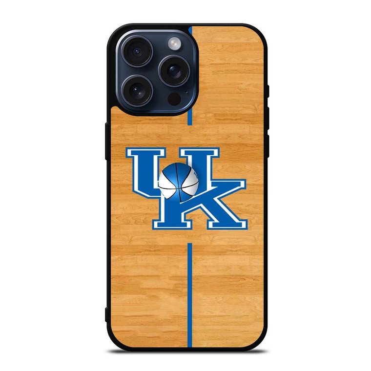 KENTUCKY WILDCATS WOODEN SYMBOL iPhone 15 Pro Max Case Cover