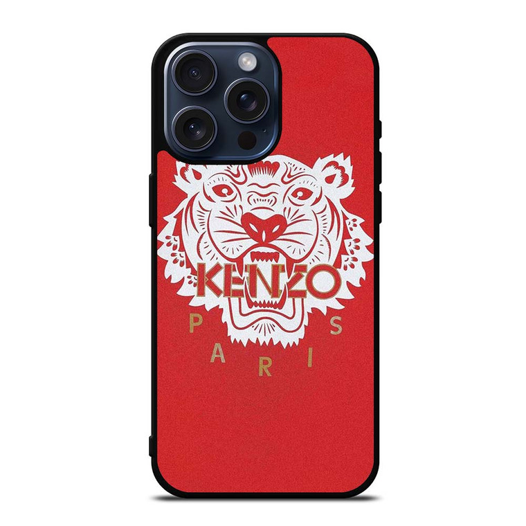 KENZO PARIS TIGER RED iPhone 15 Pro Max Case Cover