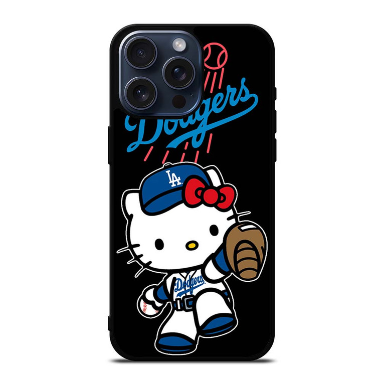 LA DODGERS HELLO KITTY BASEBALL iPhone 15 Pro Max Case Cover LA DODGERS HELLO KITTY BASEBALL iPhone 15 Pro Max Case Cover