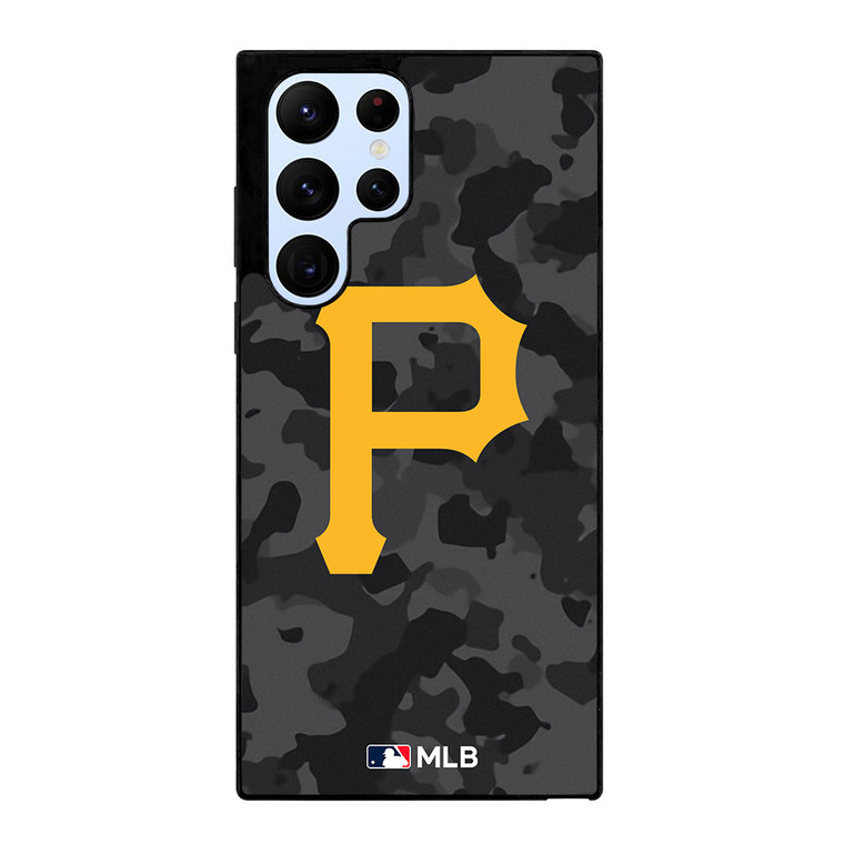 PITTSBURGH PIRATES BASEBALL BLACK CAMO Samsung Galaxy S22 Ultra Case Cover