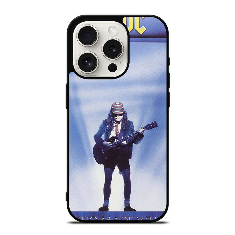 ACDC WHO MADE WHO ALBUM COVER iPhone 15 Pro Case Cover ACDC WHO MADE WHO ALBUM COVER iPhone 15 Pro Case Cover