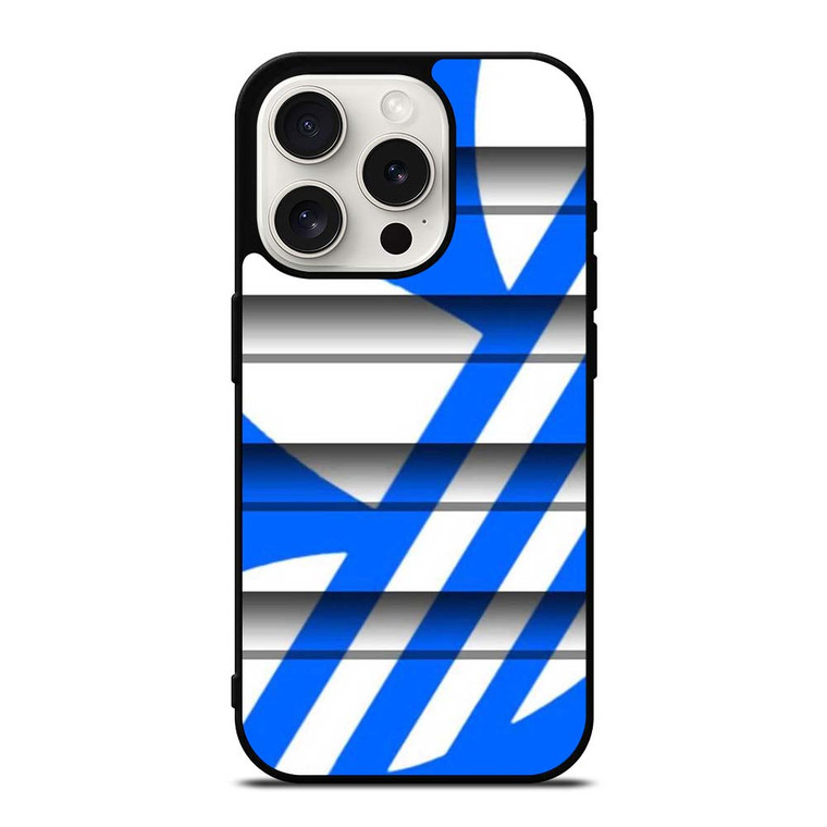ADIDAS SLICED LOGO BLUE  iPhone 15 Pro Case Cover