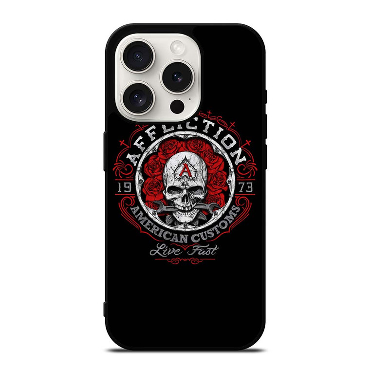 AFFLICTION AMERICAN CUSTOM iPhone 15 Pro Case Cover AFFLICTION AMERICAN CUSTOM iPhone 15 Pro Case Cover