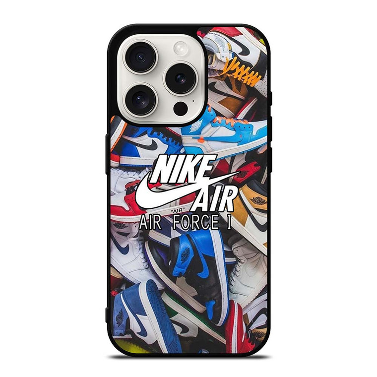 AIR JORDAN NIKE SNEAKERS COLLAGE iPhone 15 Pro Case Cover