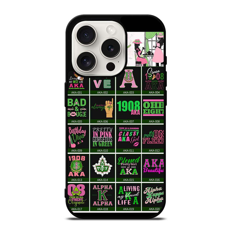 AKA PINK COLLAGE iPhone 15 Pro Case Cover