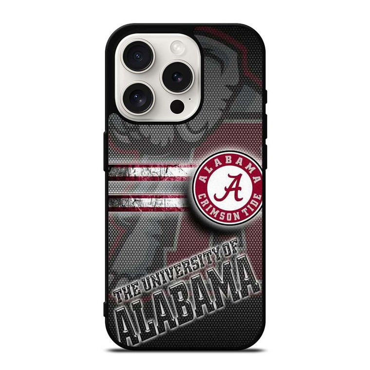 ALABAMA CRIMSON TIDE UNIVERSITY iPhone 15 Pro Case Cover