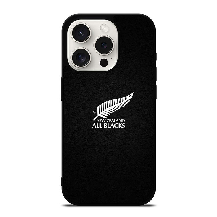 ALL BLACKS NEW ZEALAND LEATHER iPhone 15 Pro Case Cover