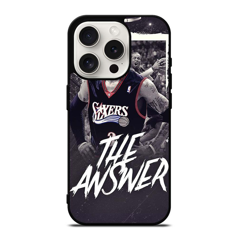 ALLEN IVERSON SIXERS BASKETBALL iPhone 15 Pro Case Cover