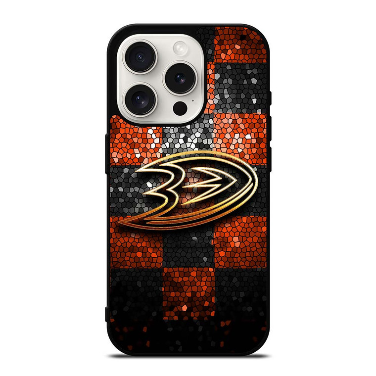 ANAHEIM DUCKS GOLD LOGO iPhone 15 Pro Case Cover