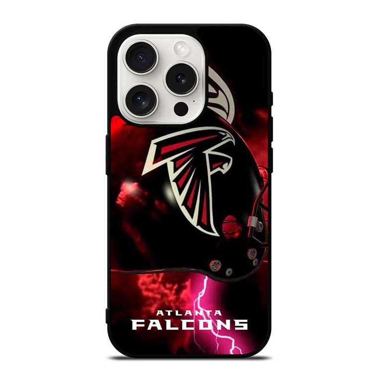 ATALANTA FALCONS LIGHTNING HELMET iPhone 15 Pro Case Cover