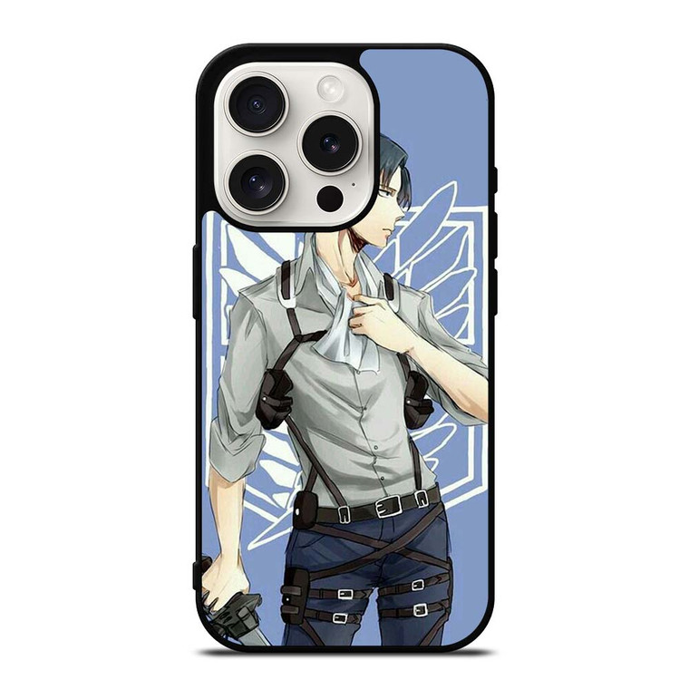 ATTACK ON TITAN ANIME LEVI iPhone 15 Pro Case Cover