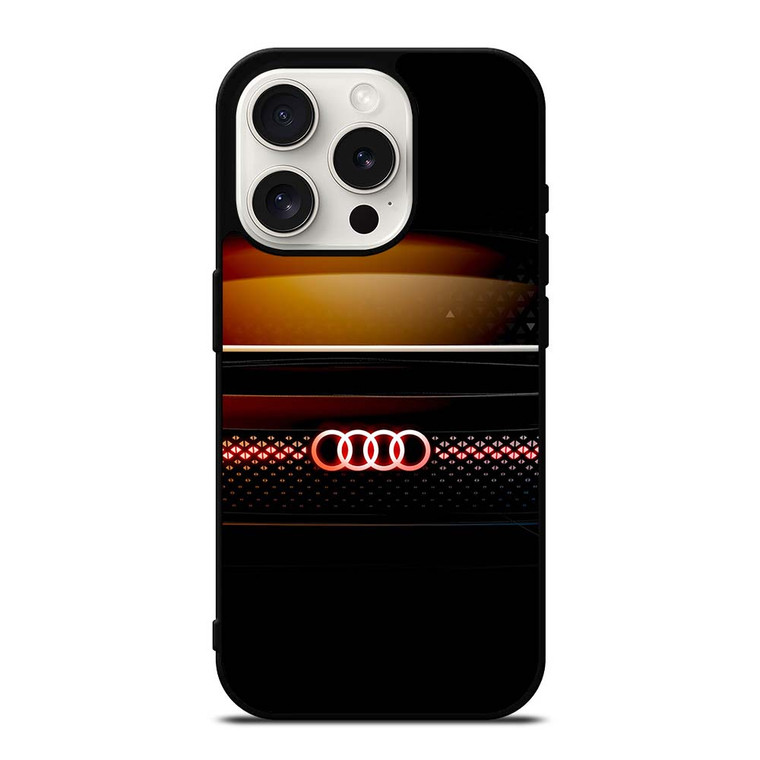 AUDI METAL GLOW LOGO iPhone 15 Pro Case Cover
