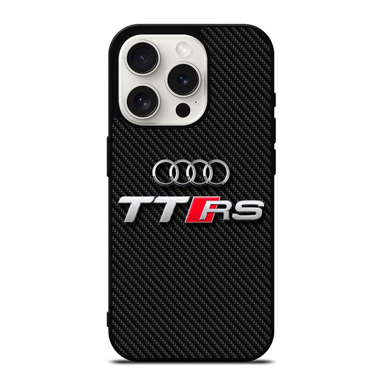 AUDI TT RS CARBON LOGO iPhone 15 Pro Case Cover