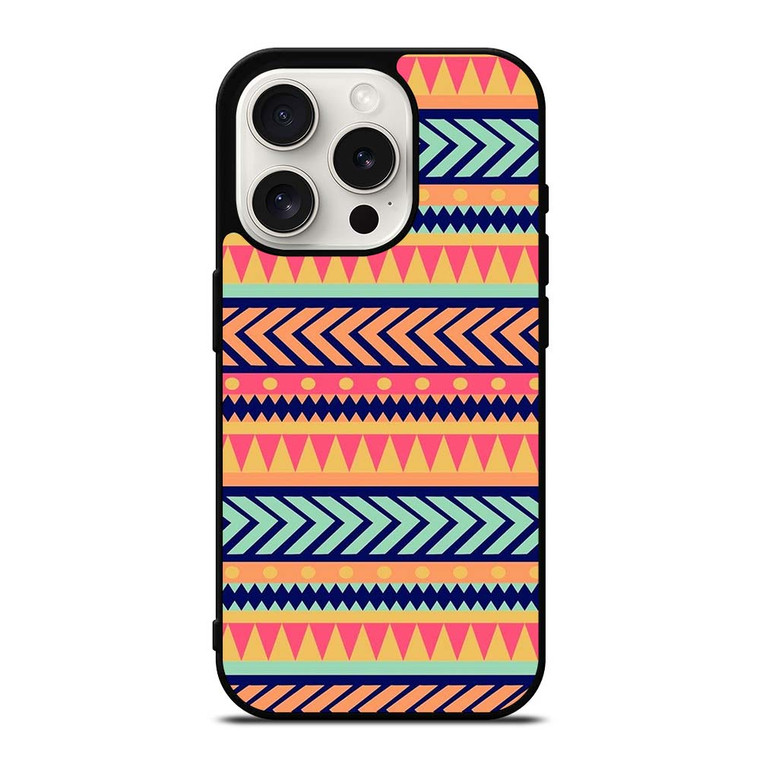 AZTEC TRIBAL PATTERN iPhone 15 Pro Case Cover