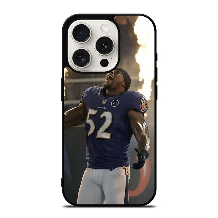 BALTIMORE RAVENS RAY LEWIS NFL iPhone 15 Pro Case Cover