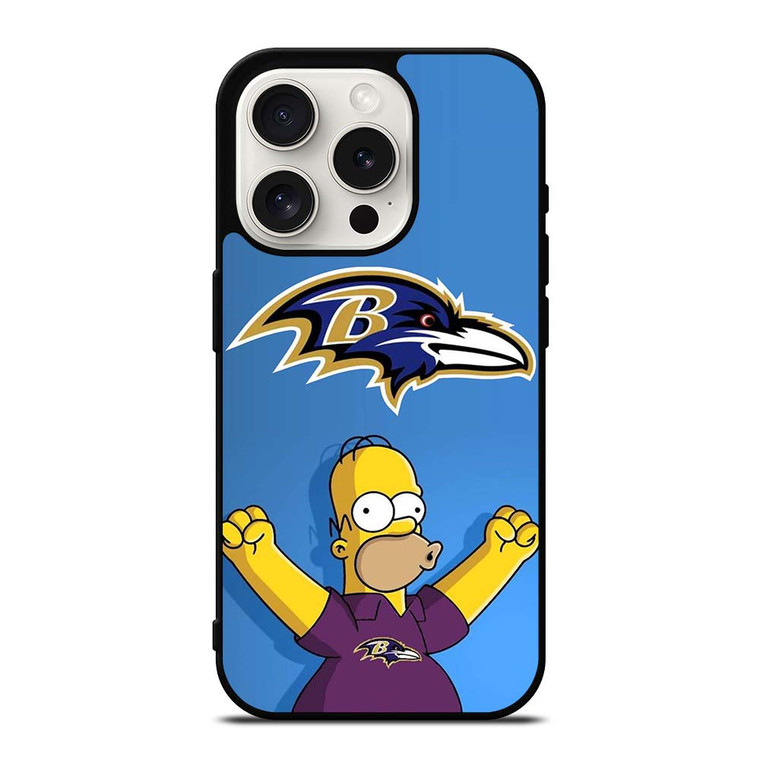 BALTIMORE RAVENS THE SIMPSON iPhone 15 Pro Case Cover