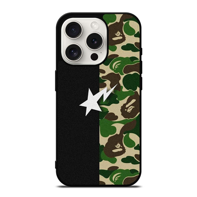 BAPE BAPESTA CAMO iPhone 15 Pro Case Cover