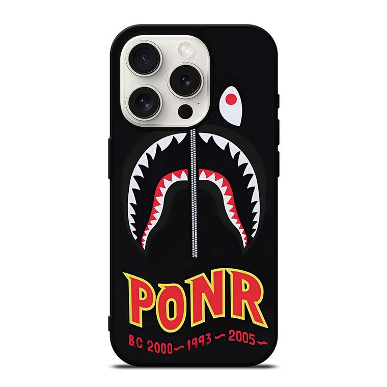 BAPE BATHING APE X PONR iPhone 15 Pro Case Cover
