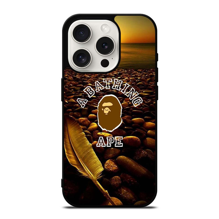 BATHING APE SUNSET iPhone 15 Pro Case Cover
