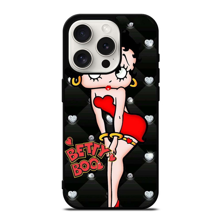 BETTY BOOP DIAMOND POLKADOT iPhone 15 Pro Case Cover