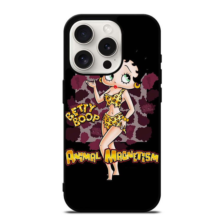 BETTY BOOP LEOPARD iPhone 15 Pro Case Cover