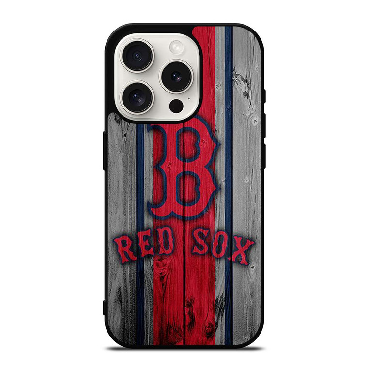 BOSTON RED SOX WOODEN LOGO iPhone 15 Pro Case Cover