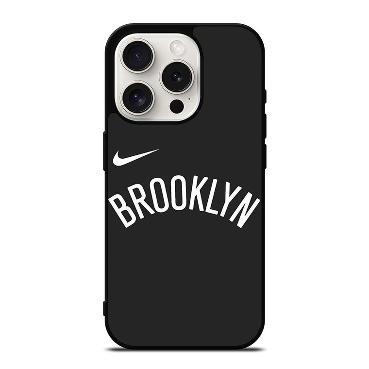 BROOKLYN NETS NIKE WORDMARK iPhone 15 Pro Case Cover