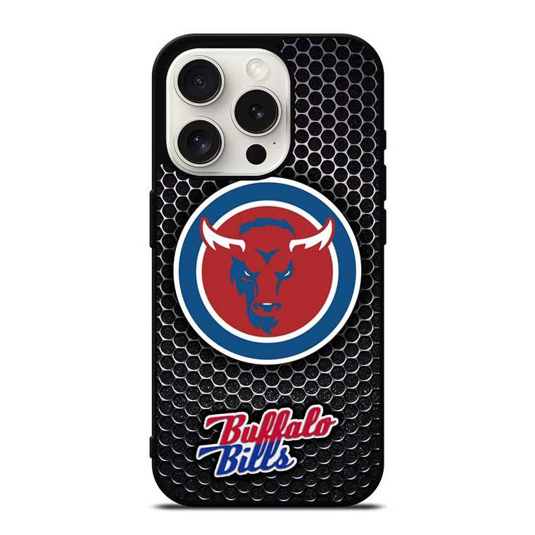 BUFFALO BILLS METAL LOGO iPhone 15 Pro Case Cover