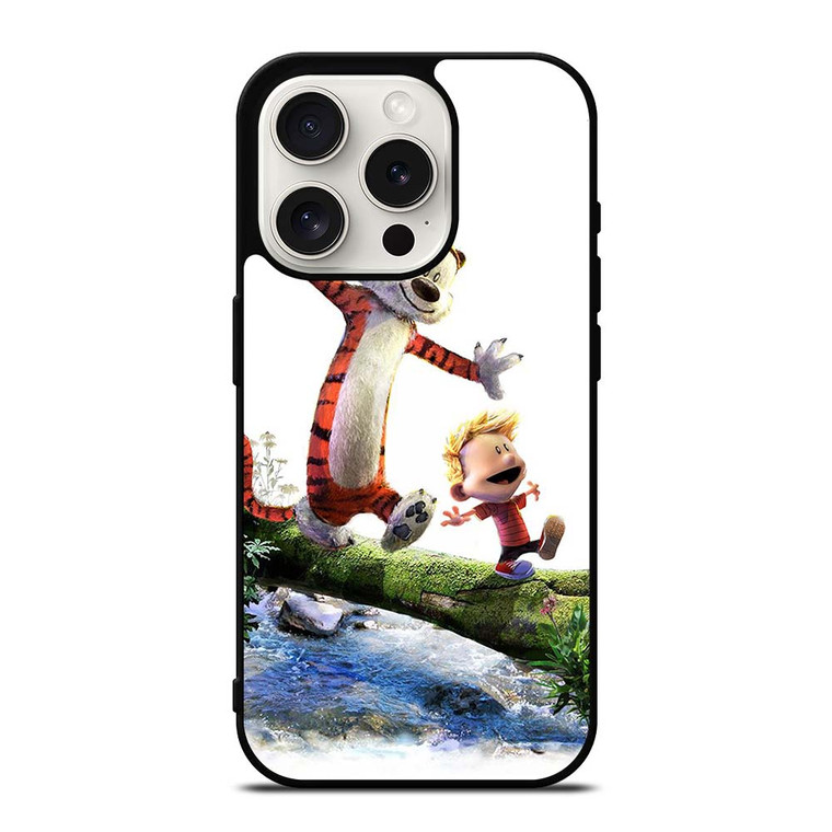 CALVIN AND HOBBES RIVER WOOD iPhone 15 Pro Case Cover
