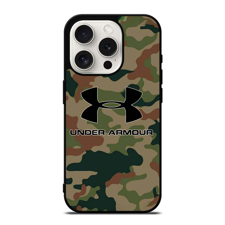 CAMO UNDER ARMOUR LOGO iPhone 15 Pro Case Cover