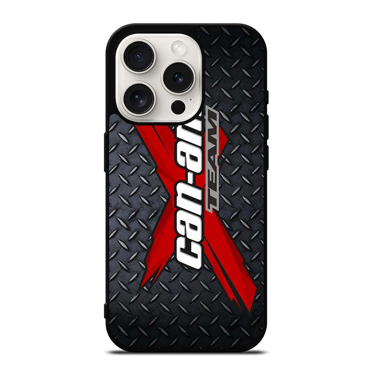 CAN AM X TEAM METAL LOGO iPhone 15 Pro Case Cover