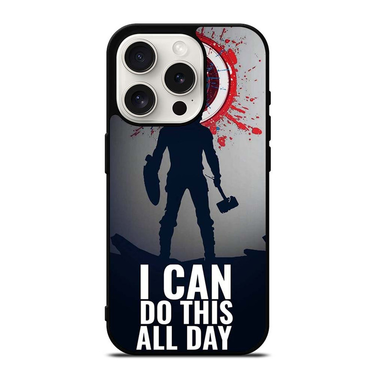 CAPTAIN AMERICA QUOTE iPhone 15 Pro Case Cover