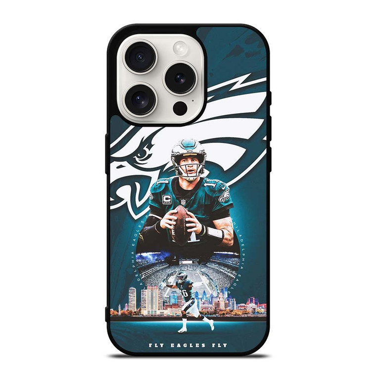 CARSON WENTZ PHILADELPHIA EAGLES NFL iPhone 15 Pro Case Cover