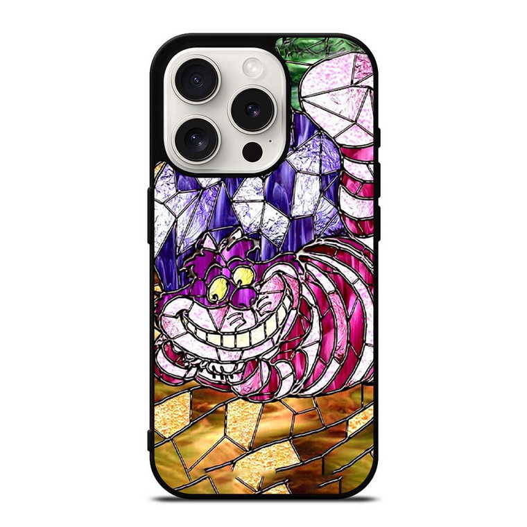 CHESHIRE CAT STAINED GLASS iPhone 15 Pro Case Cover