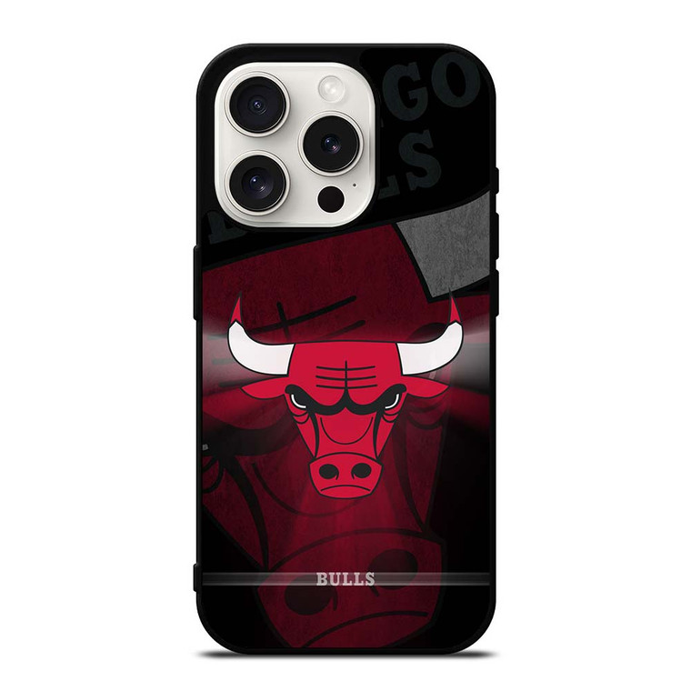 CHICAGO BULLS NBA SYMBOL iPhone 15 Pro Case Cover