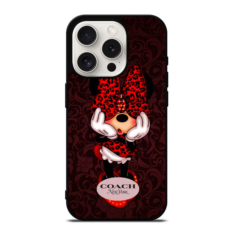 COACH MINNIE MOUSE NEW YORK iPhone 15 Pro Case Cover