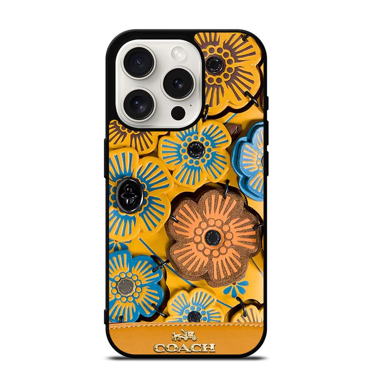 COACH NEW YORK ROSE TEA iPhone 15 Pro Case Cover