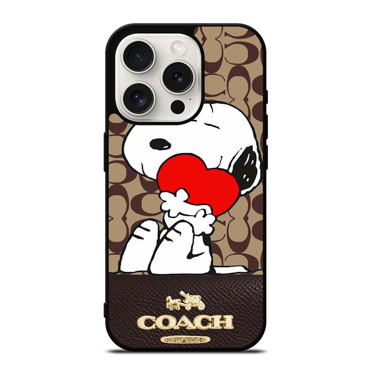 COACH NEW YORK SNOOPY iPhone 15 Pro Case Cover