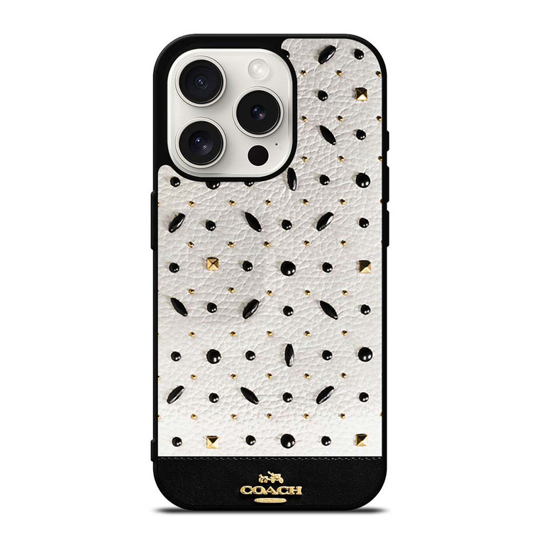 COACH NEW YORK STONE iPhone 15 Pro Case Cover